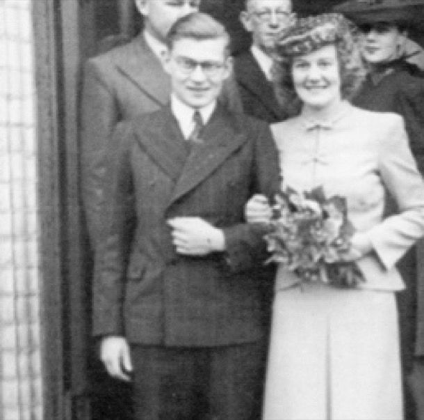 Alice and Jim at church, wedding copy