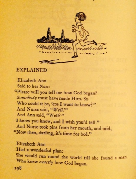 AA MILNE POEM