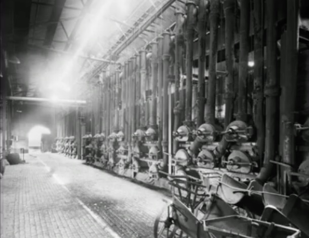 Inside the gasworks