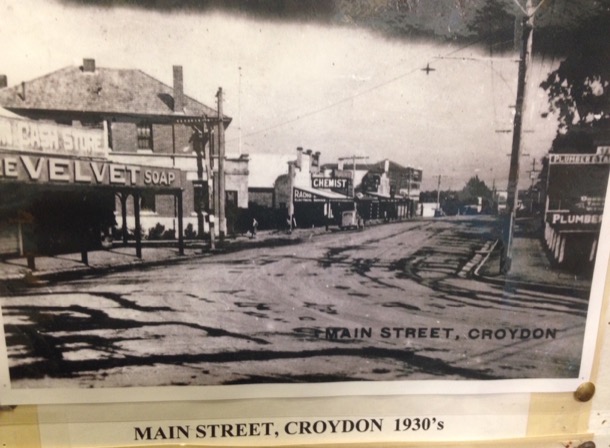 Main st Croydon 1930s